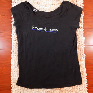 BEBE Rhinestone Top